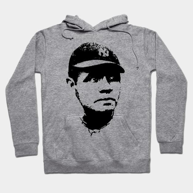 Babe Ruth Pop Art Portrait Hoodie by phatvo